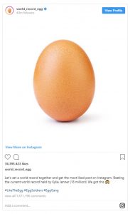 Egg More Popular Than Kylie Jenner