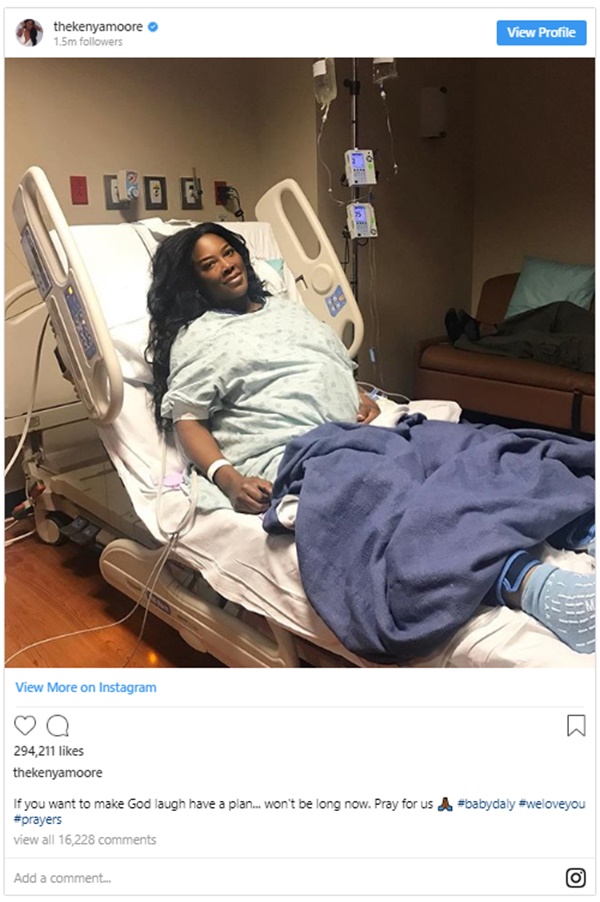 OMG! Atlanta Housewife Kenya Moore Caught Lying About Baby's Birth