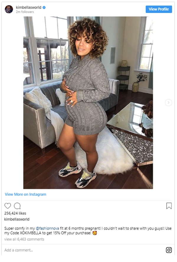 Kimbella Shows off Baby Bump Following Pregnancy Announcement with Juelz Santana