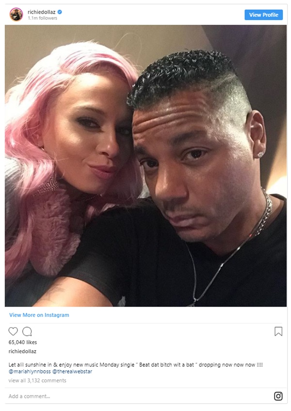 Rich Dollaz Sets Record Straight on MariahLynn Relationship