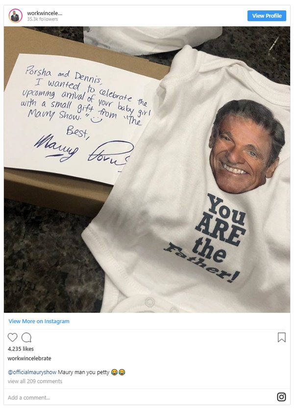 "Maury" Gifts Pregnant Porsha Williams & Fiancé "You Are The Father"