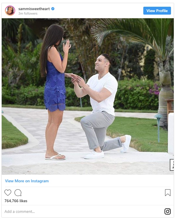 Former ‘Jersey Shore’ star Sammi ‘Sweetheart’ Giancola is engaged