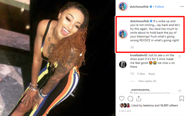 Dutchess: Deads Black Ink Crew Return; Series Made her Suicidal