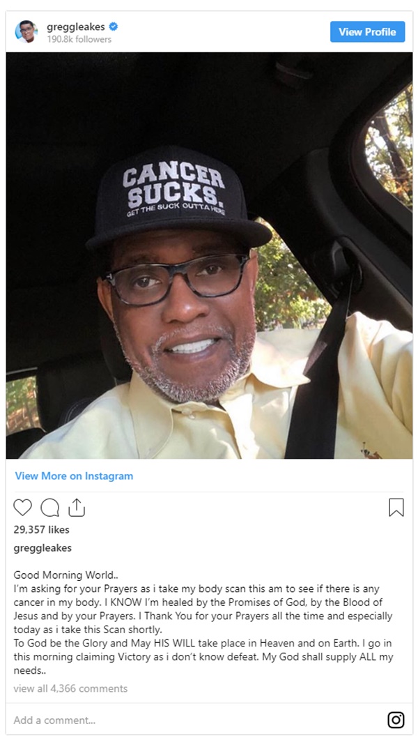 NeNe Leakes’ Husband Gregg Leakes Asks For Prayers