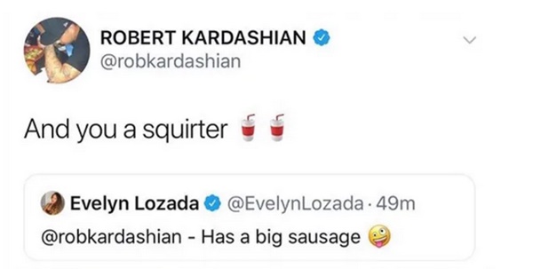 Basketball Wives' Evelyn Lozada Admires Rob Kardashian Sausage