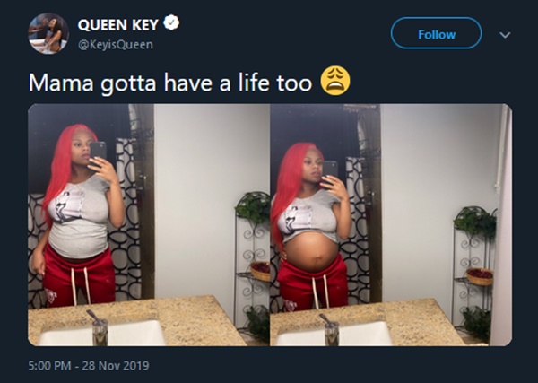 Queen Key Pregnant By Black Ink Crew's Sky Days BF 600Breezy 