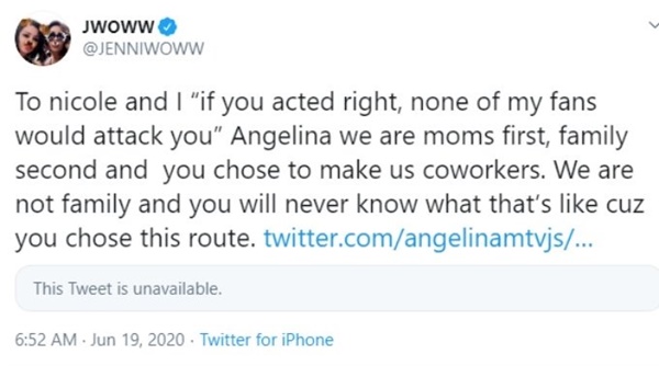Angelina Is Still Holding A Grudge Against Jersey Shore Family