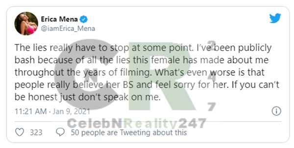 Erica Mena Calls Out Cyn Santana Over LHH Unlocked Comments