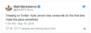 Kylie Jenner Has Life Changing Moment Eating Cereal with Milk