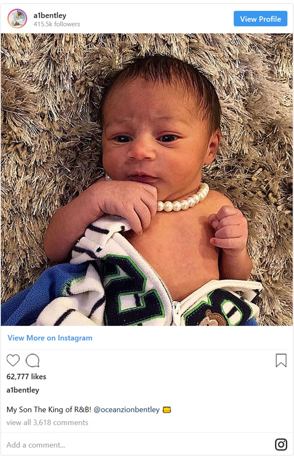 Lyrica Anderson + A1 Reveal First Photo of Baby Ocean
